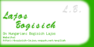 lajos bogisich business card